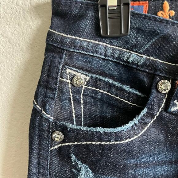 NWOT Rock Revival Women's Dark Wash Stephanie Boot Cut Jeans Size 27 - Picture 6 of 15